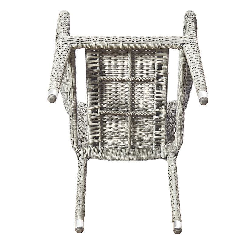 Wicker Rattan Outdoor Patio Dining Arm Chair With Cushion