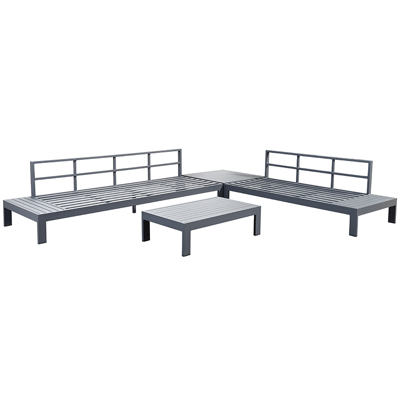 Factory Wholesale Aluminum Corner Sofa Outdoor Garden Furniture 