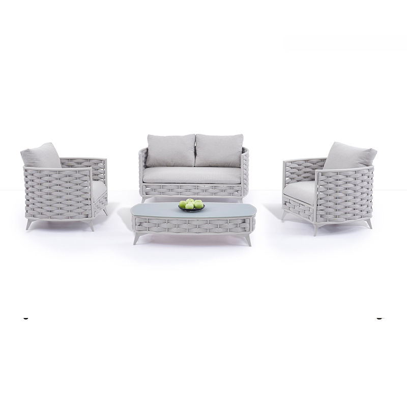 Luxury Patio Sofa Outdoor Seat Garden Rope Weaving Furniture