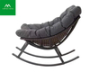 Large Comfortable Classic Casual Outdoor Rocking Chair