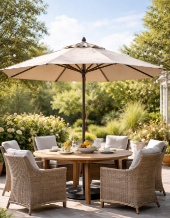 what size umbrella for outdoor table