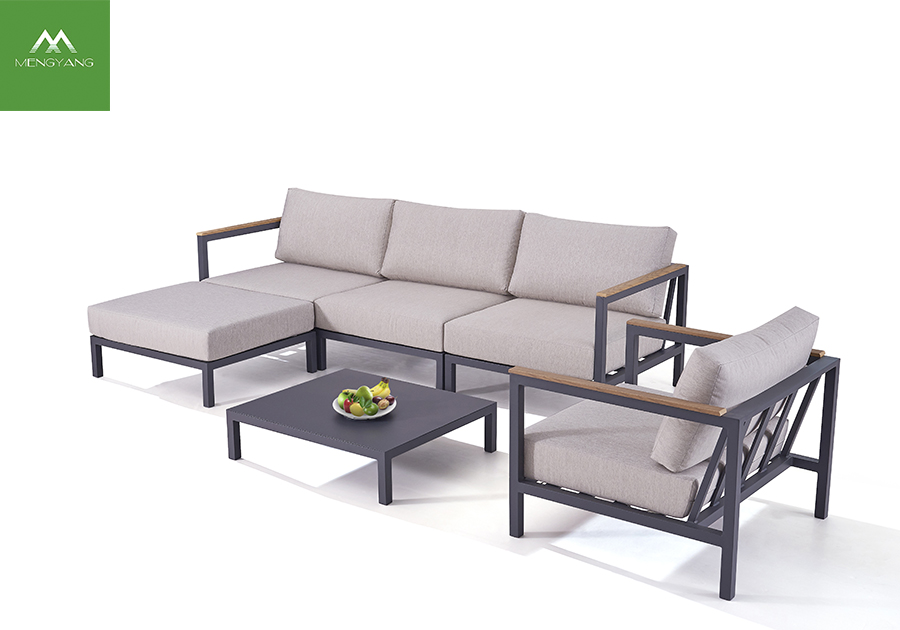 Large Size Sectional Aluminum Outdoor Sofa Set 