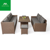 Customized Sectional Outdoor Rattan Furniture Restaurant Dining Sofa Set 