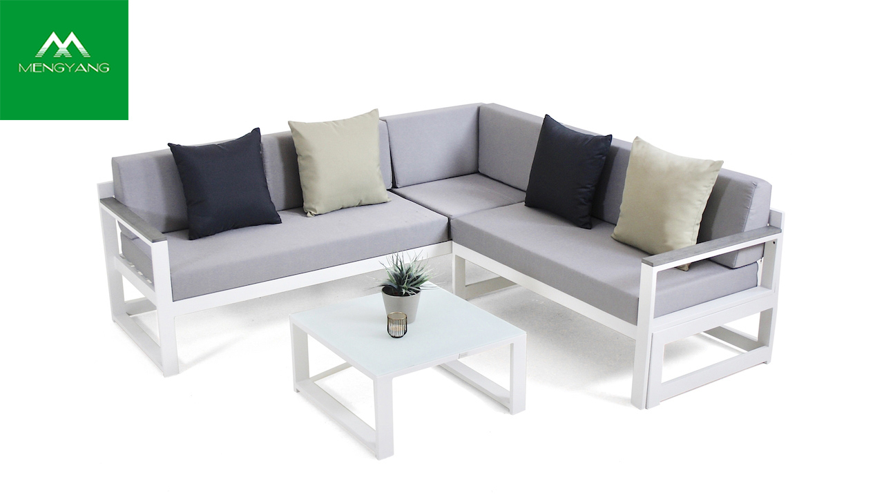 Modern Factory Direct Affordable Rust Resistant Courtyard Outside Sofa 