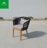 Sleek New Design Teak Outdoor Courtyard Garden Chair