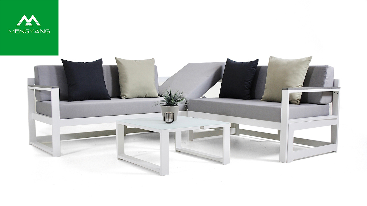 outdoor aluminum sofa