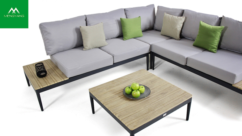 Modular Sectional L Shape Balcony Courtyard Sofa Set