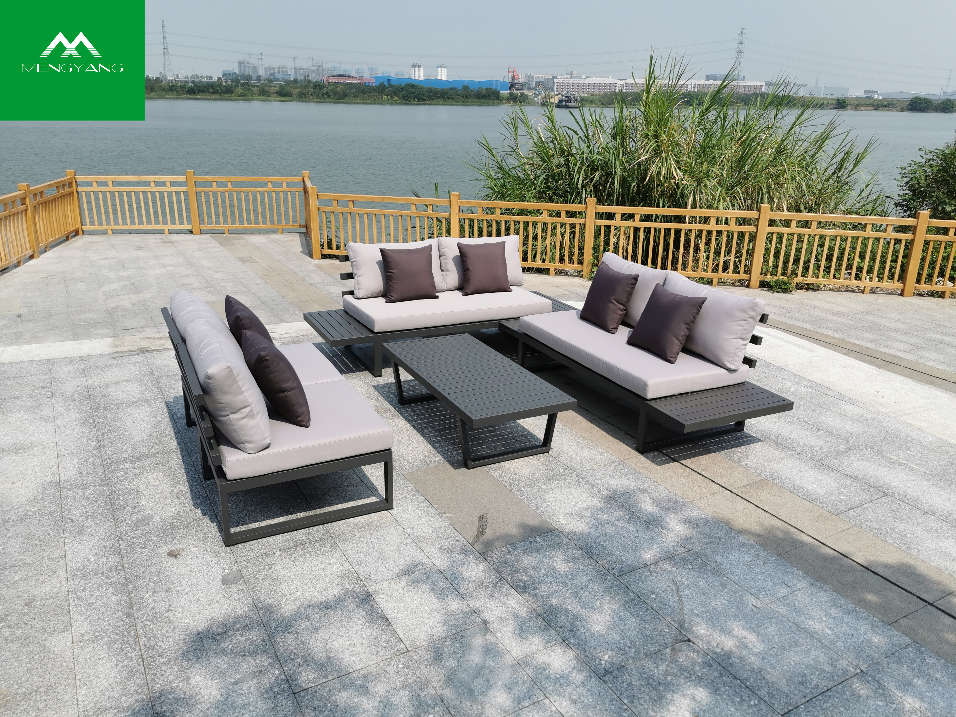 Modern Luxury Outdoor Aluminum Garden Patio Furniture Party Sofa