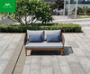 Good Quality Teak Wood Garden Furniture Outdoor Rope Sofa